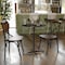 Flash Furniture Lars 24 in Round Wood Cocktail Table with 30 in and 42 in Columns, Black XA-24-COTA-BK-GG - alternate 1